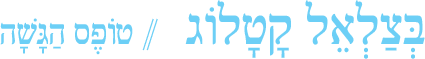 בצלאל קטלוג - טופס הגשה